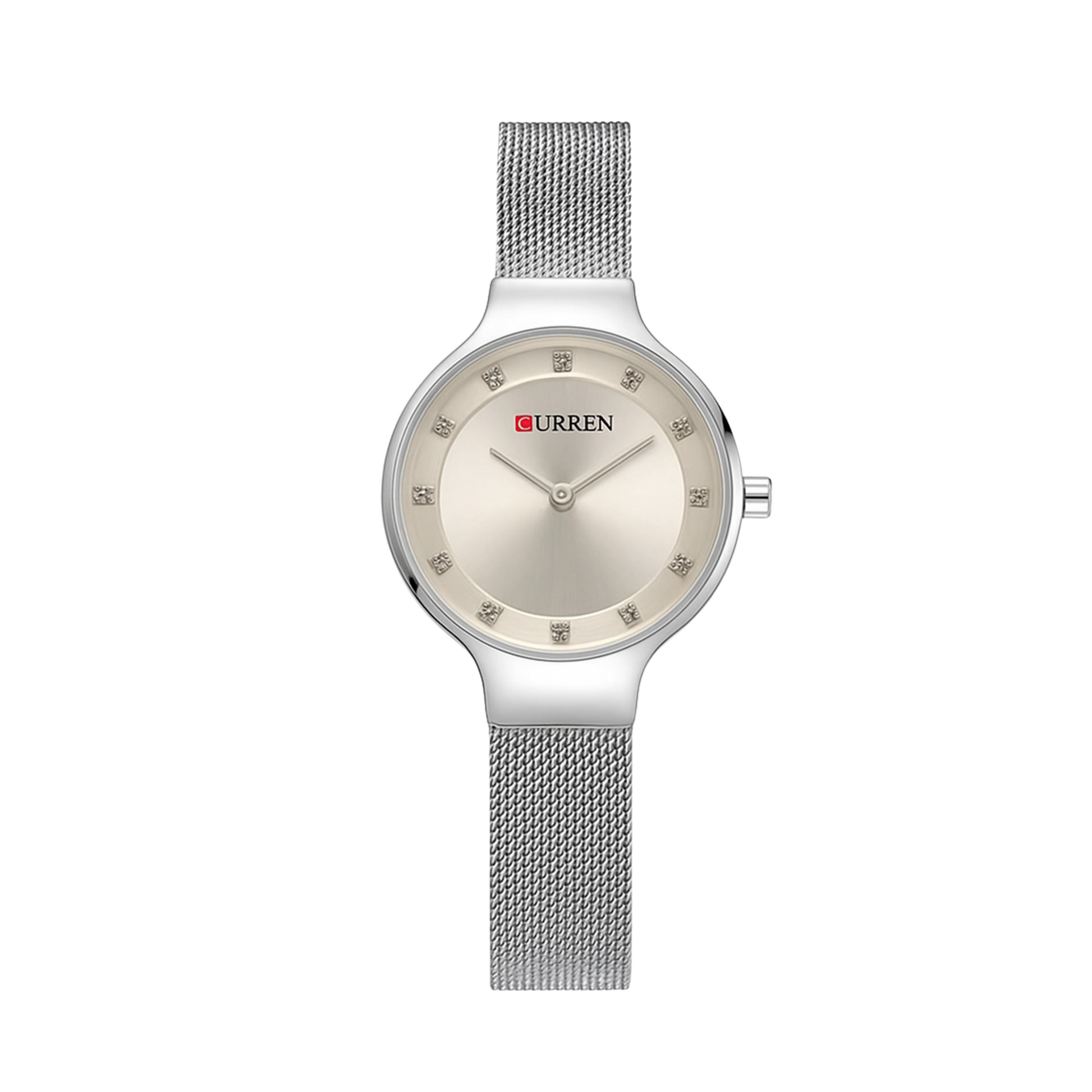 C9008L Curren Women's Watch - Silver Dial Silver Stainless Steel Analog Quartz