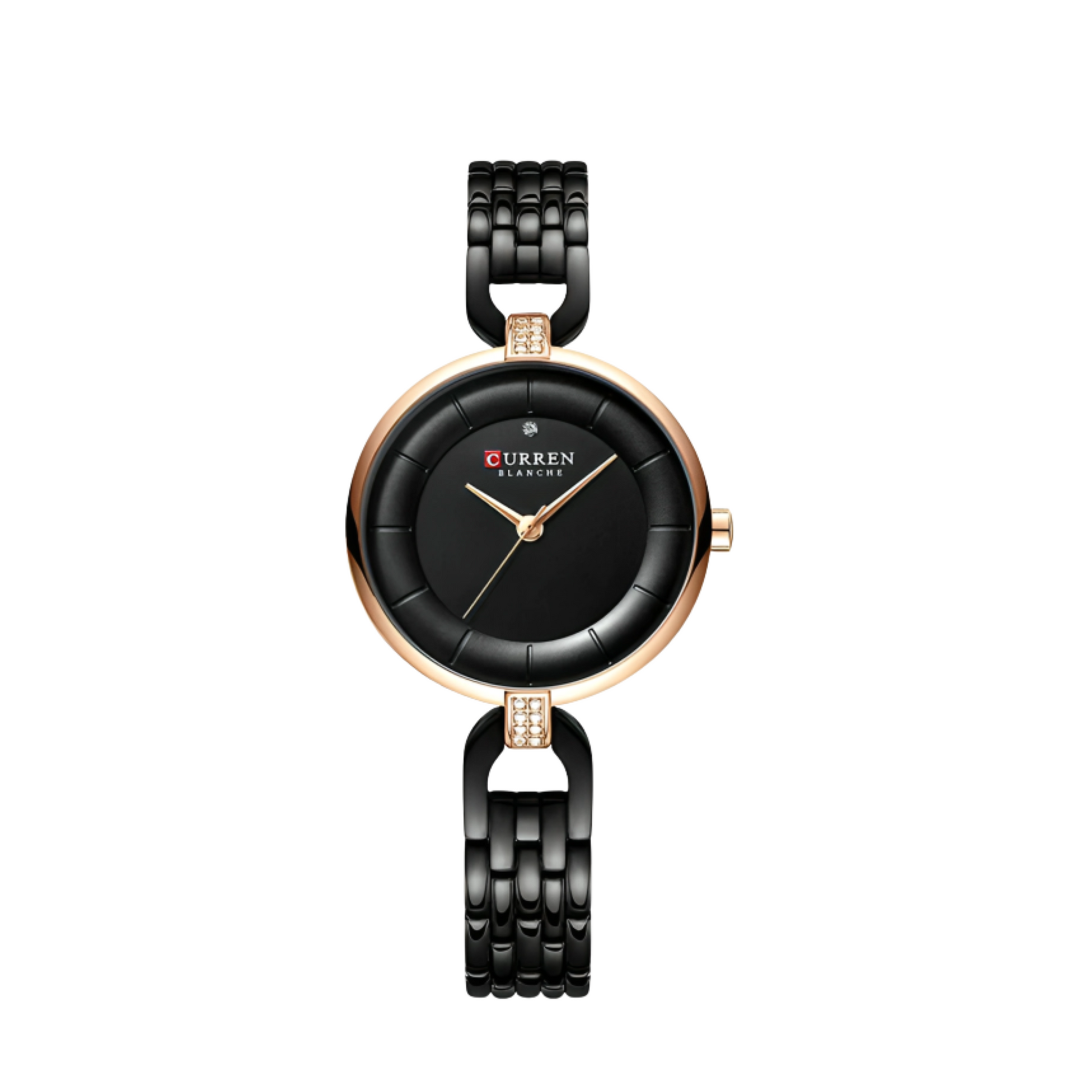 C-9052L Curren Women's Watch - Black Dial Black Stainless Steel Analog Quartz