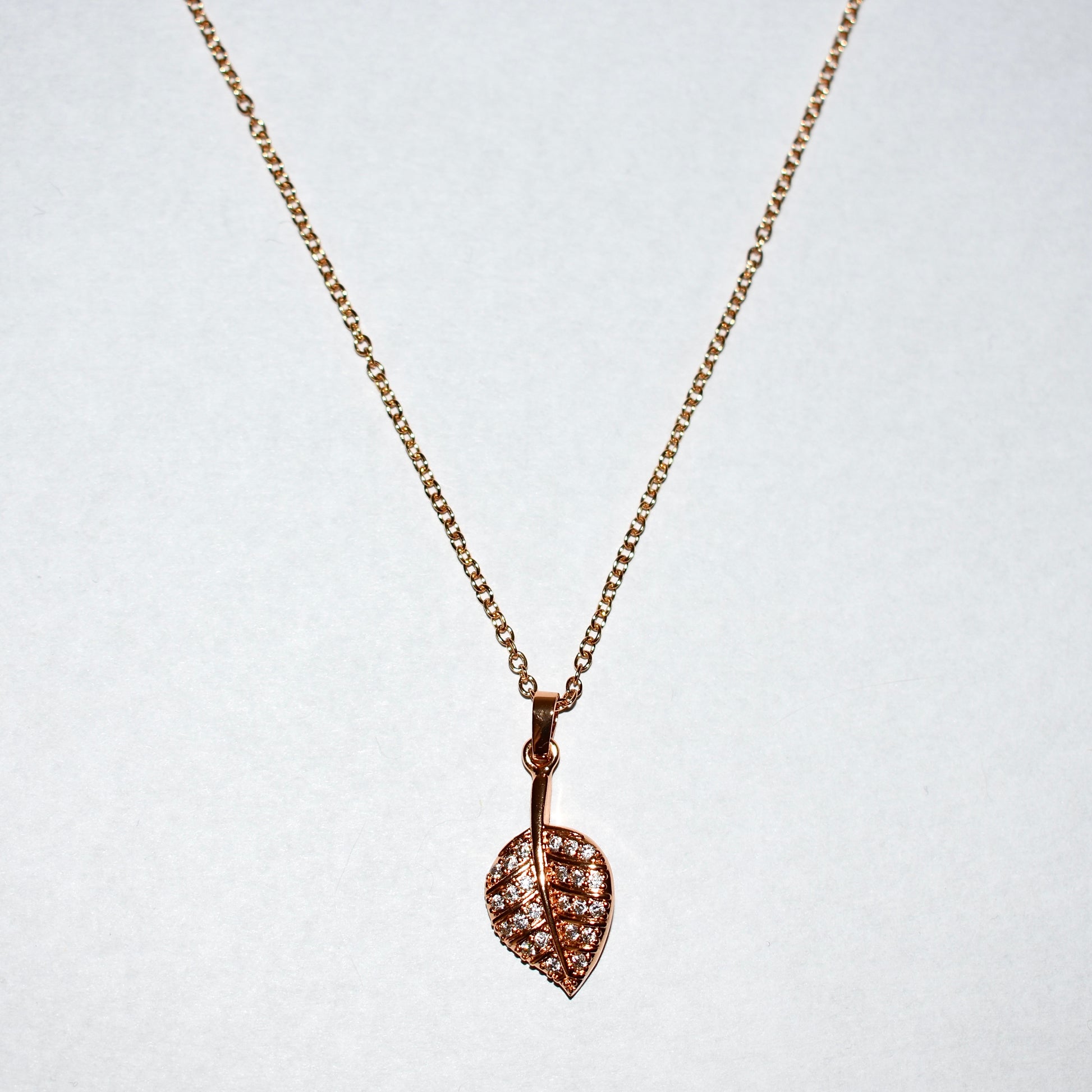 Gold Leaf Pendant Necklace
