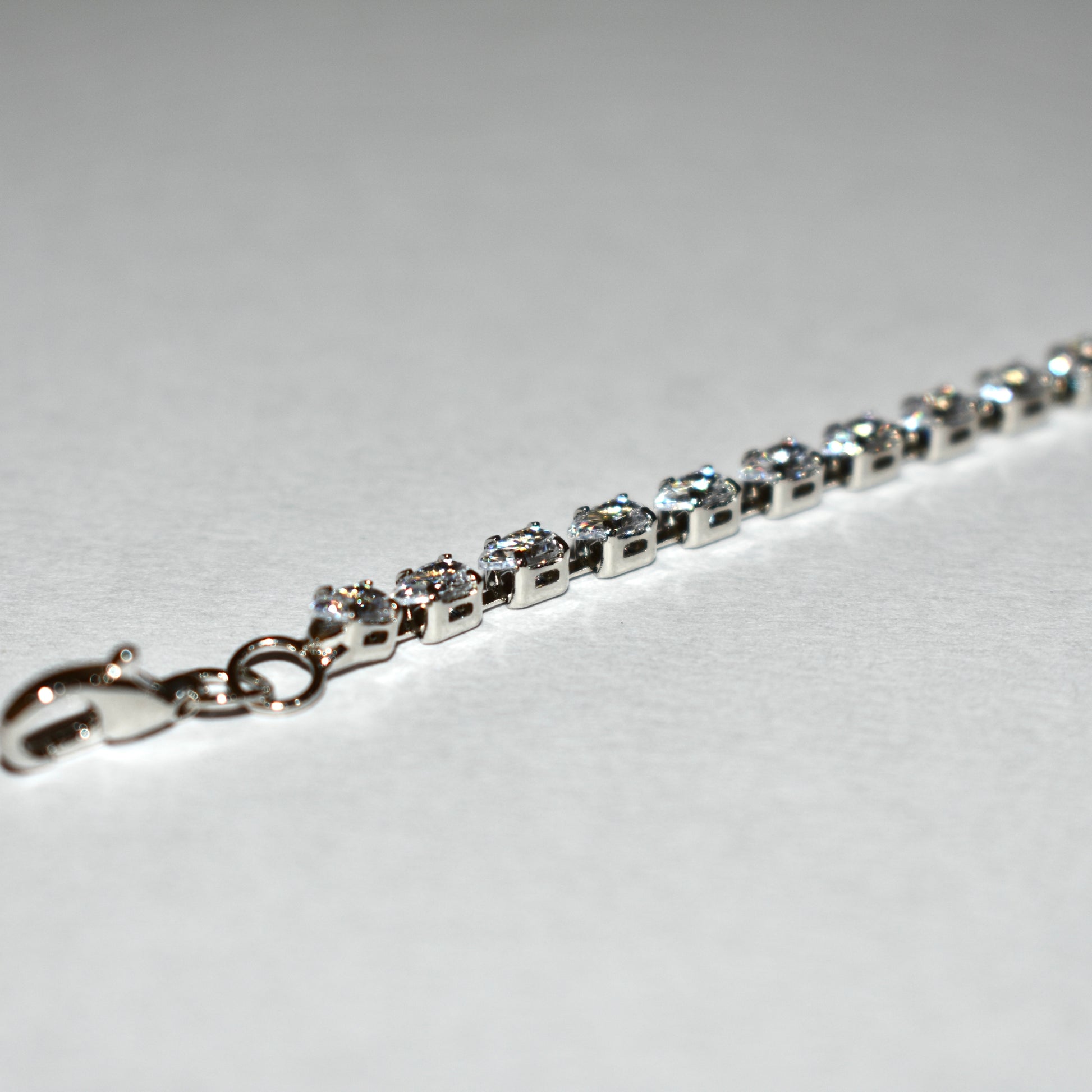 Classic Tennis Bracelet – Silver Sparkle