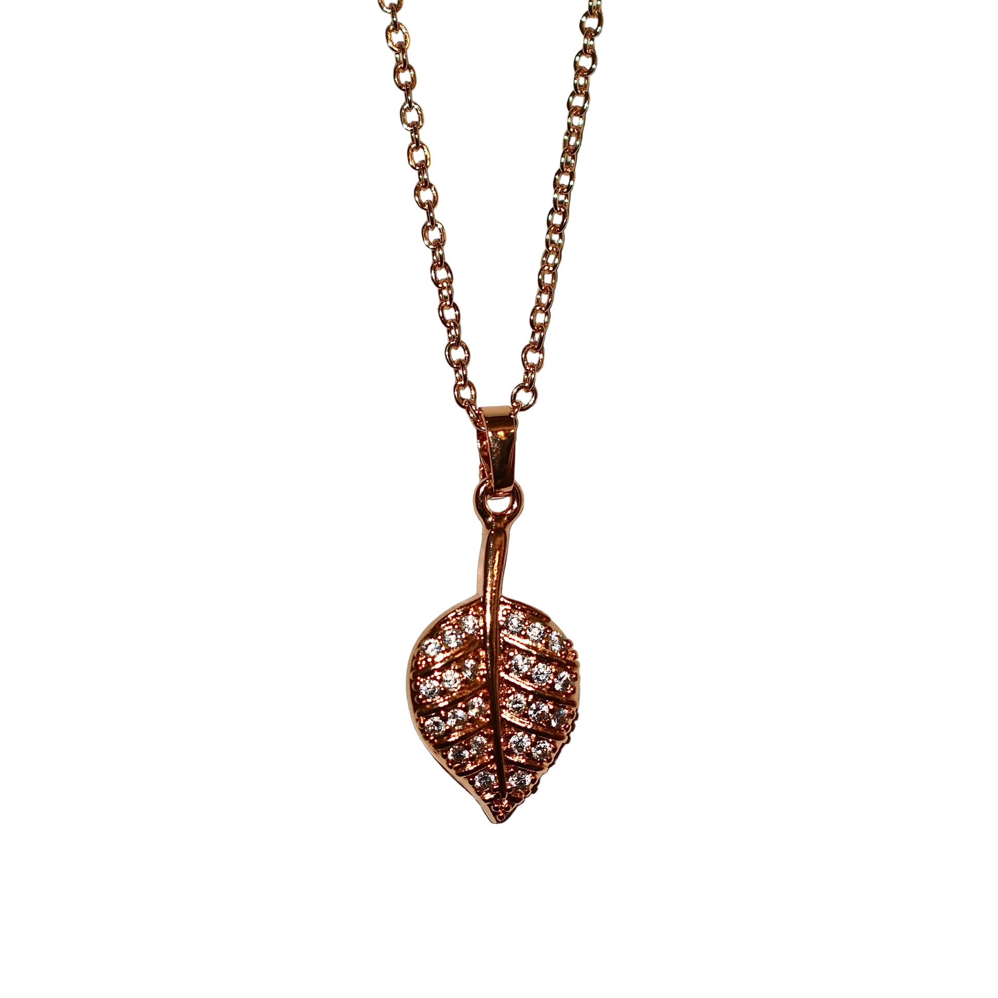 Gold Leaf Pendant Necklace