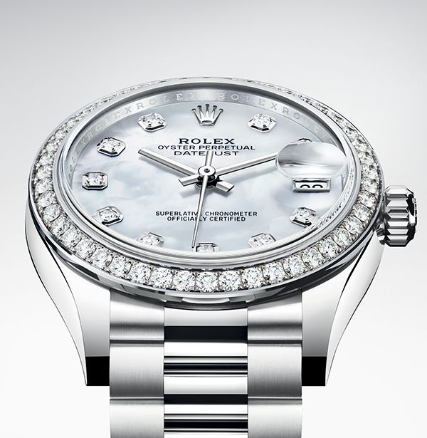 Rolex Lady-Datejust Silver Diamond Dial Women's Watch - Luxury Timepiece