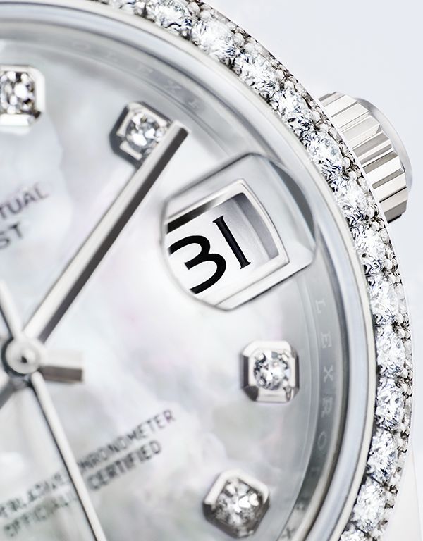 Rolex Lady-Datejust Silver Diamond Dial Women's Watch - Luxury Timepiece