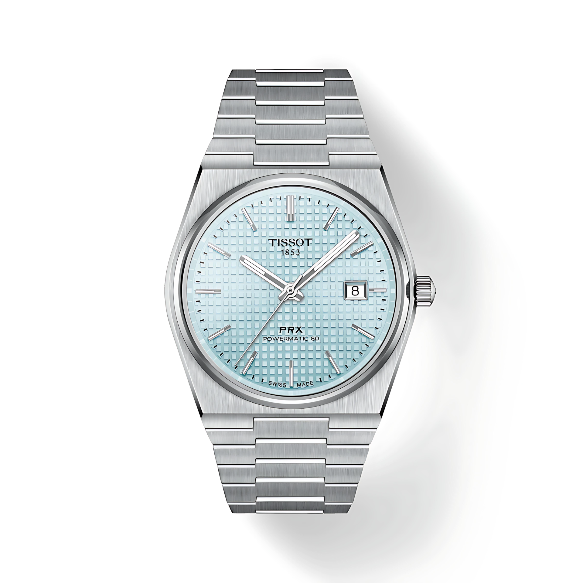 Tissot PRX Powermatic 80 Watch - Ice Blue Dial
