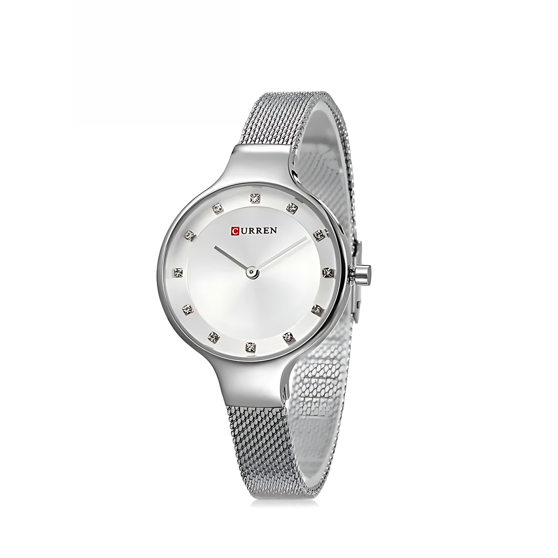 C9008L Curren Women's Watch - Silver Dial Silver Stainless Steel Analog Quartz